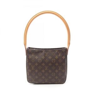 LOUIS VUITTON Brown Monogram Leather Looping MM Shoulder Bag